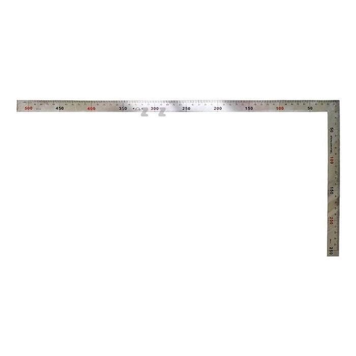 [패션플러스][주식회사 브이와이][JHM40482_51CE]스텐 기역자 50cm 직각자 철자 쇠자 눈금자 (29142989A)