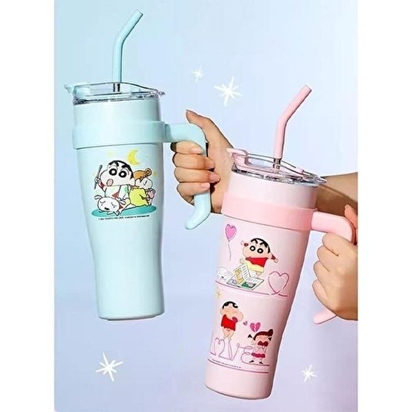 [셀러허브 생활리빙]짱구 칼라손잡이 대용량 물병 텀블러 1250ml (47364702)