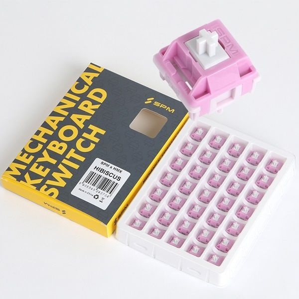 UnKnown SPM 기계식 축교환 스위치, HMX x SPM 히비스커스 Hibiscus 리니어 5핀 105개 패키지