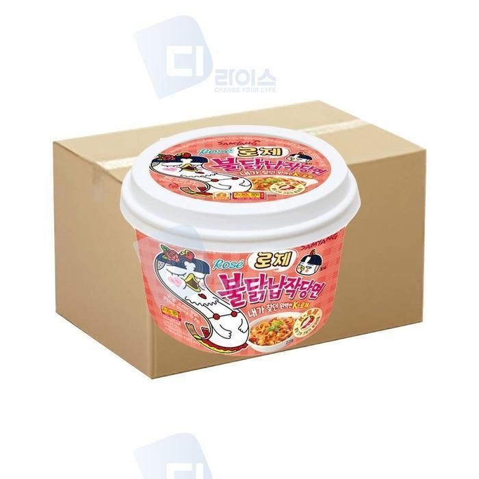 [패션플러스][주식회사 브이와이][JHQRENZ0_52EK]삼양 컵라면 로제불닭납작당면 큰컵 16개 (30828233A)