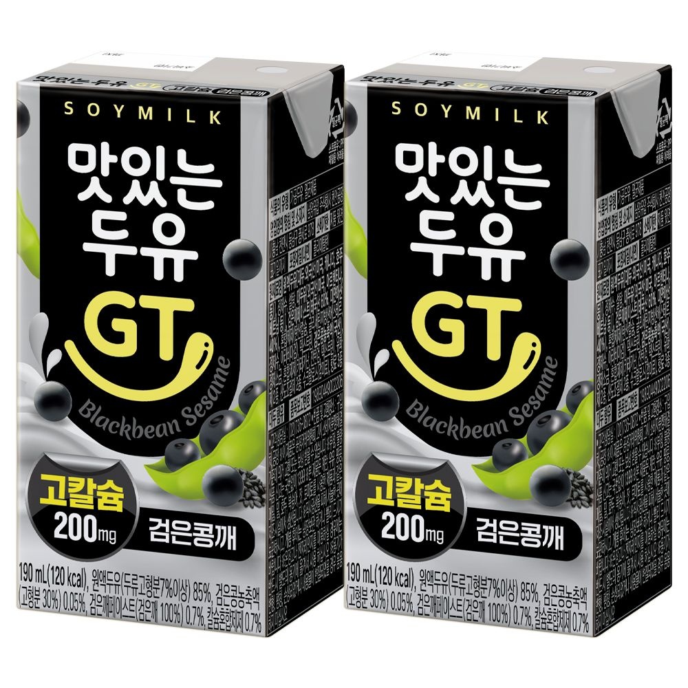[온누리7%혜택]남양 맛있는 두유 GT 검은콩 깨 칼슘 190ml 24팩