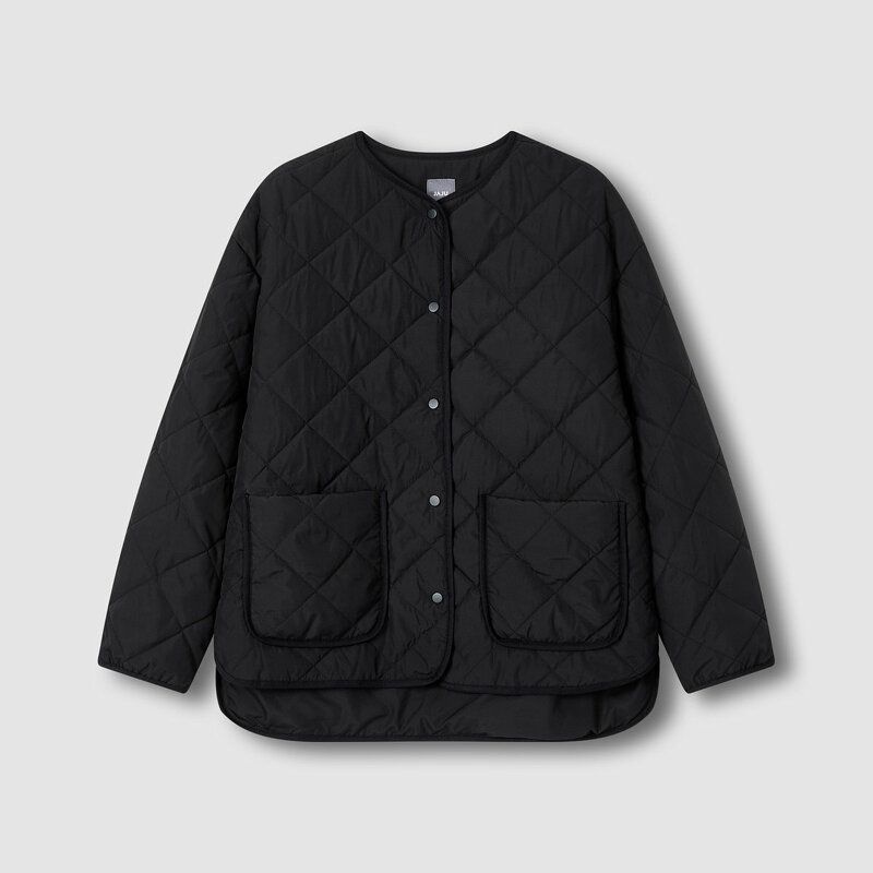 JAJU/자주 여 루즈핏 라이트 패딩 자켓_블랙