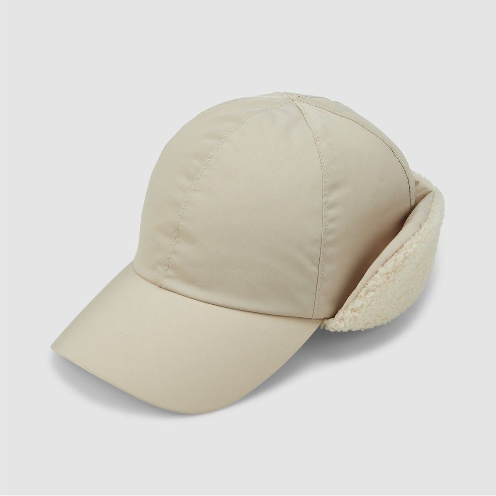 [JAJU] 자주 패딩 이어플랩 캡_베이지