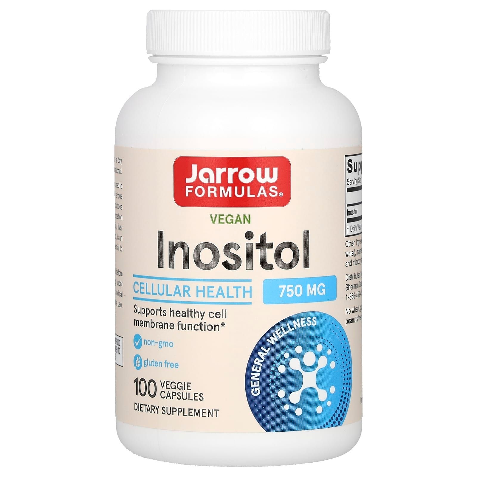 [해외] 자로우 이노시톨 750mg 100캡슐