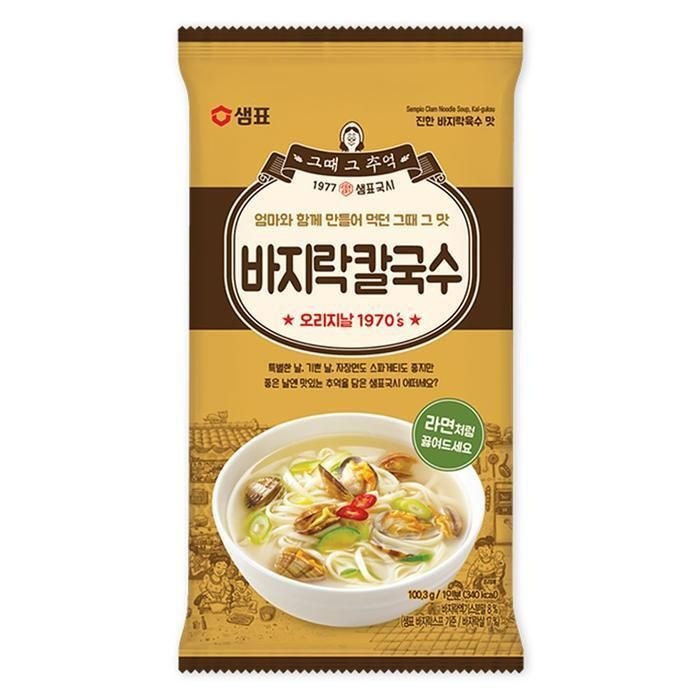 [패션플러스][주식회사 브이와이][JHO4Q1U0_52EK]샘표 바지락 칼국수 100g (30835889)