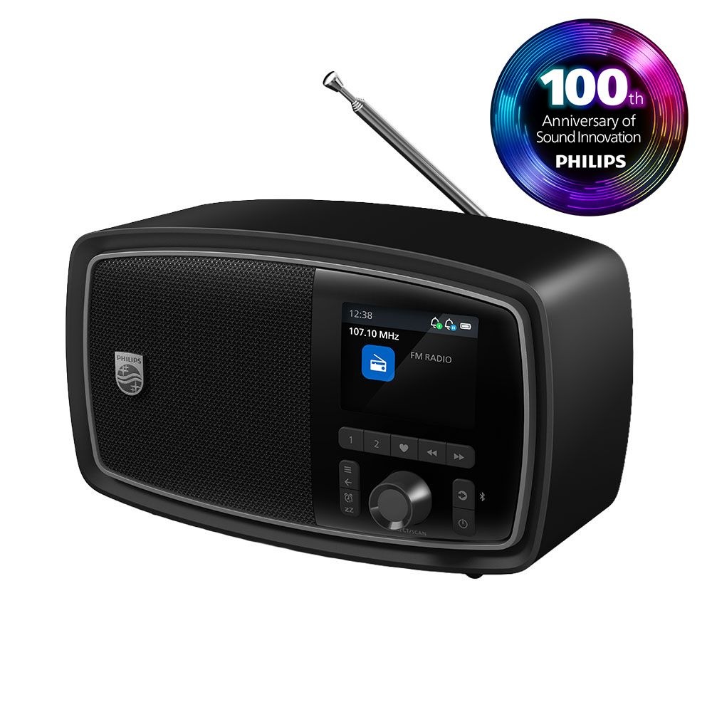 [오늘출발] PhilipsAudio 100주년 필립스 TAV2000 The Janet 휴대용 레트로 라디오 블루투스 스피커