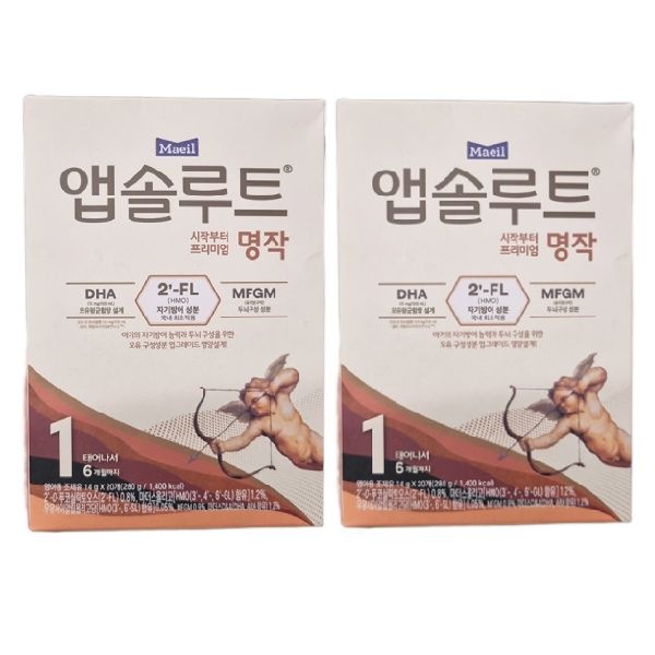 매일 앱솔루트 명작 스틱 1단계 14g x 20입 x 2개