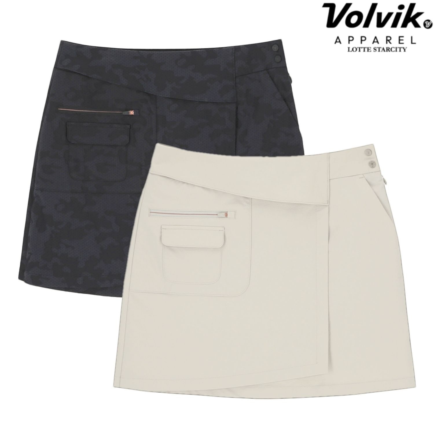 [롯데백화점] 볼빅 LAB 여성 골프 변형 카고 큐롯 (셋업 BK VTQ251) VLCUQ251_KD LE1221037960