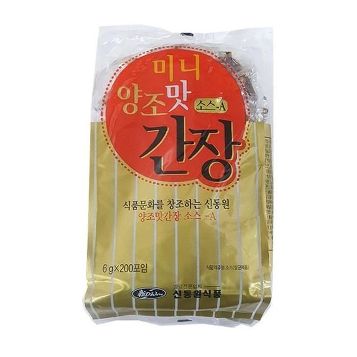 [패션플러스][주식회사 브이와이][JHNR6R4T_52ER]신동원 만두간장 일회용 간장 (6Gx200입) (30837960A)