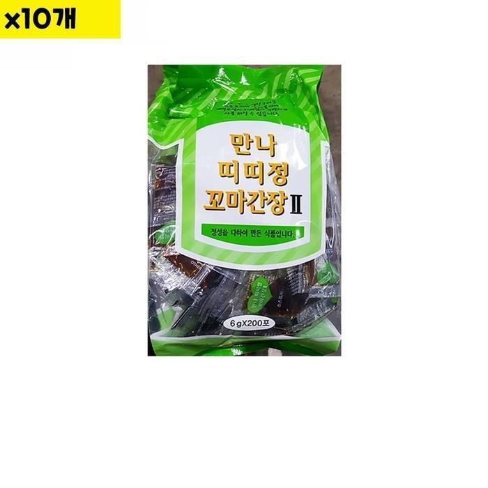 [패션플러스][주식회사 브이와이][JHOM5146_52ER]식재료 도매 일회용 간장 연합 200T x10개 (30838111A)