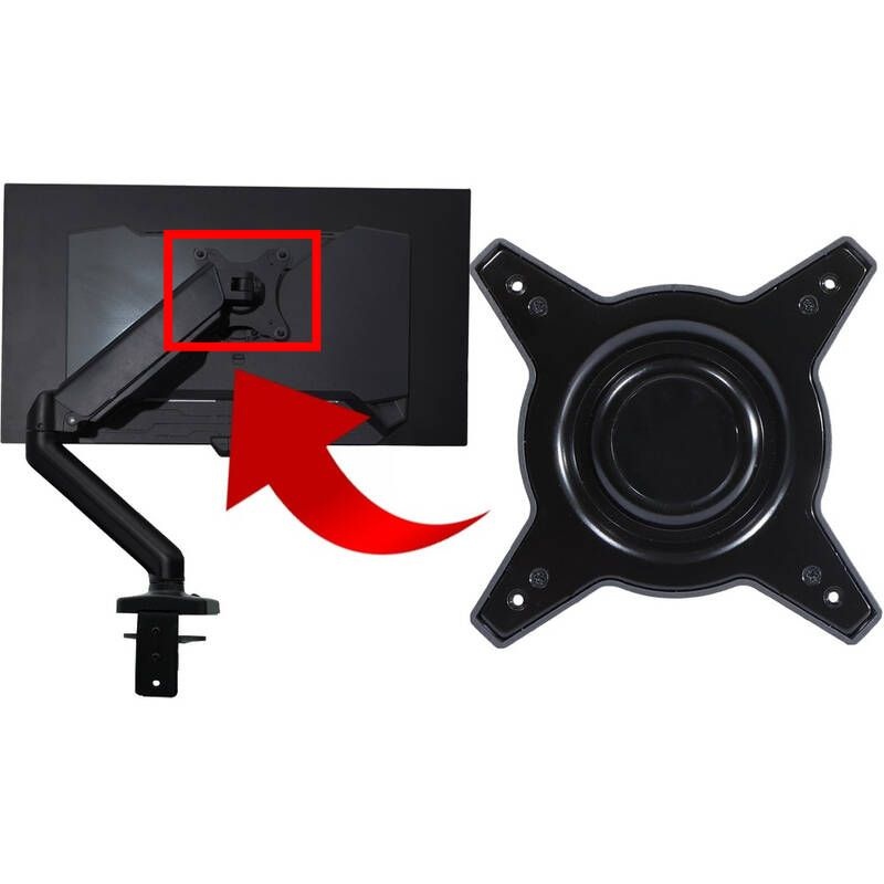 UnKnown [해외] 모니터암 거치대 ASUS 아수스 ROG XG27AQDMG XG27UCDMG XG32UCDS PG32UCDM PG32UCDP 모니터용 VESA 걸이 걸게 어댑터 - 스탠드암에