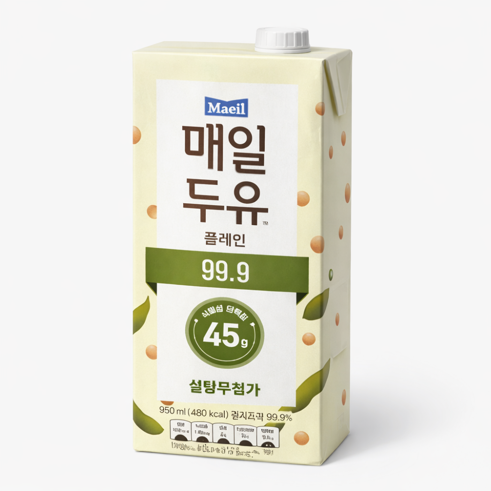 매일유업(주) 매일두유 99.9 플레인 저당두유 950ml 10팩
