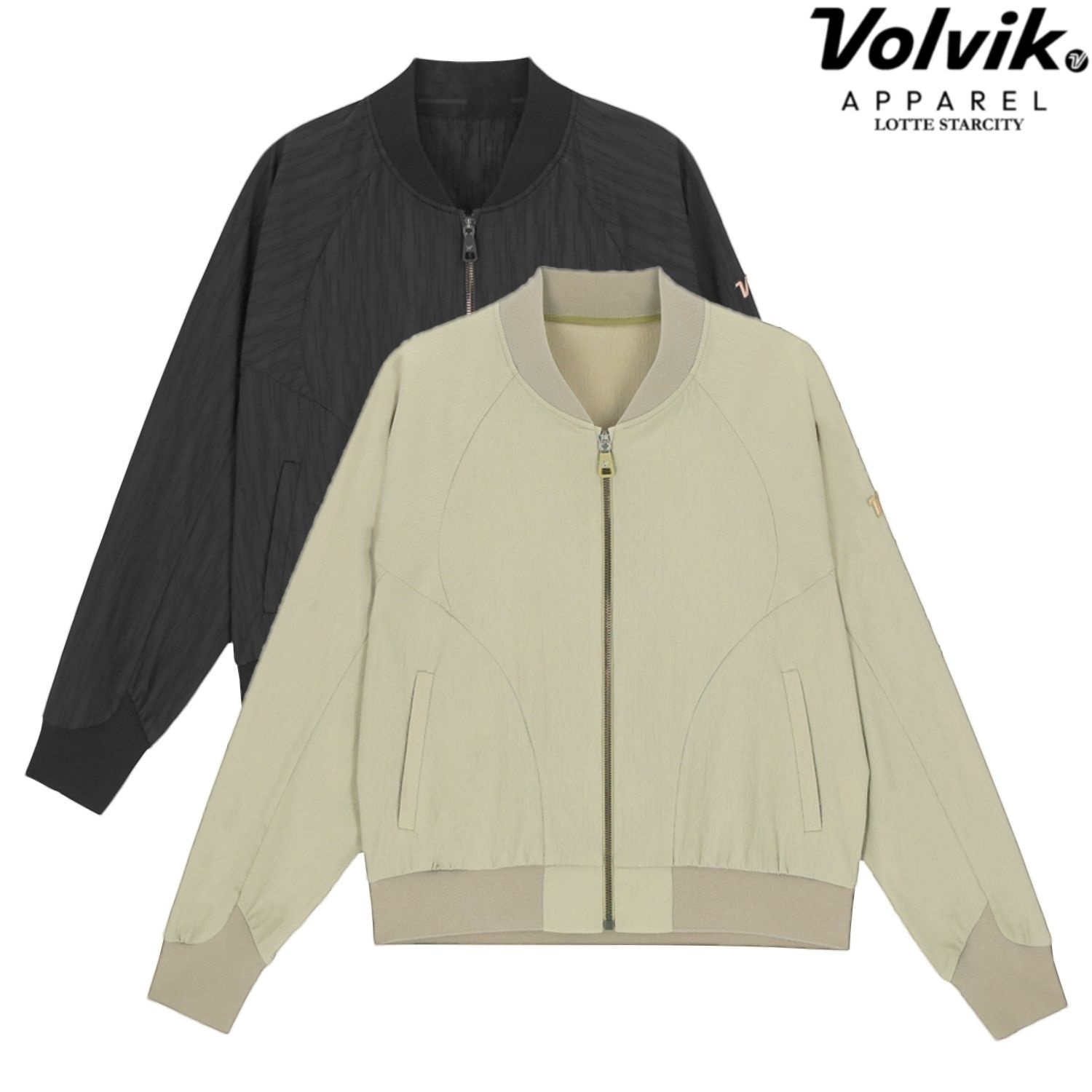 [롯데백화점] 볼빅 LAB 여성 골프 블루종 점퍼 (셋업 BK HPQ252 ) VLWBQ252_KD LE1221028832