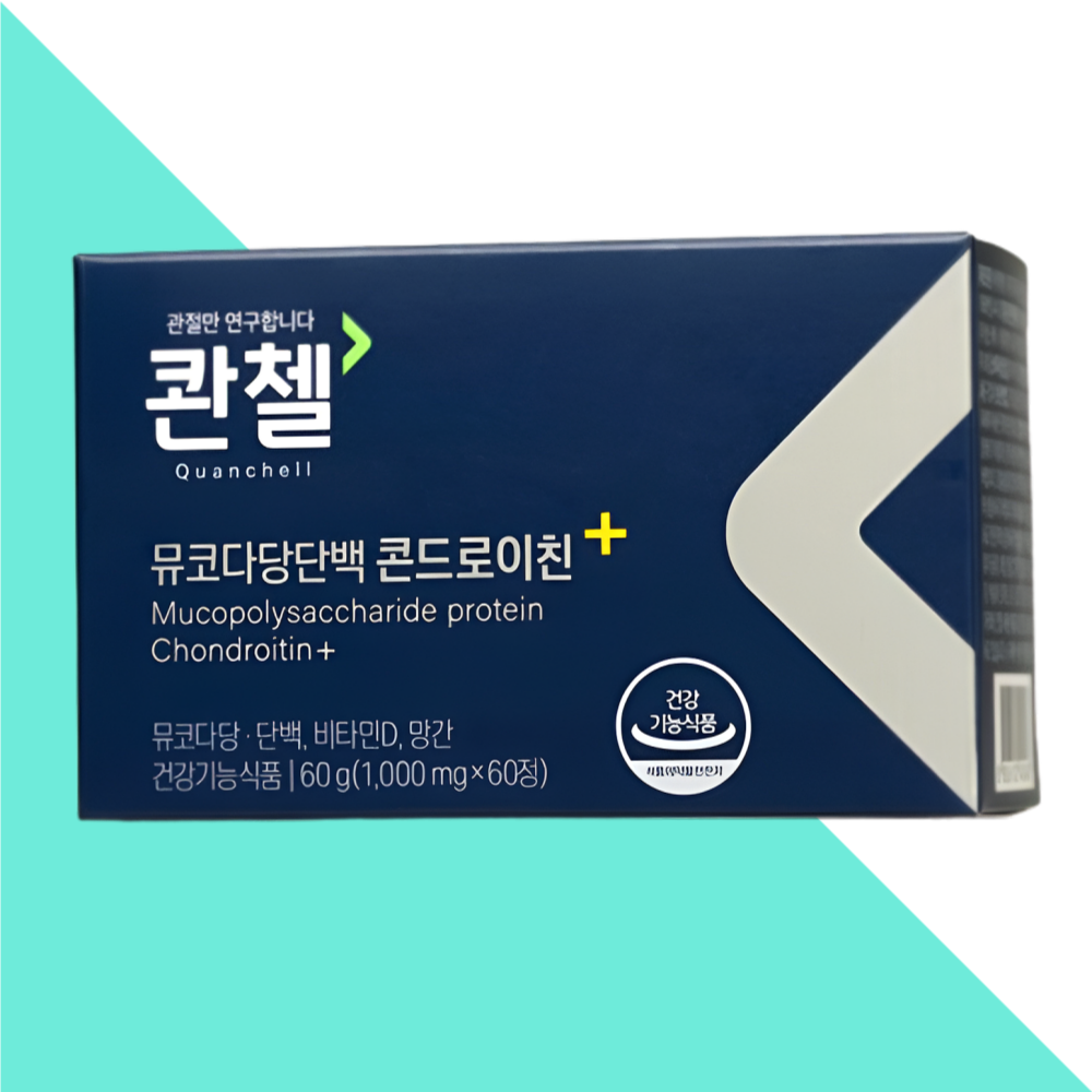 콴첼 콘드로이친 플러스 1200 뮤코다당단백 콘도로이친 60정X1개