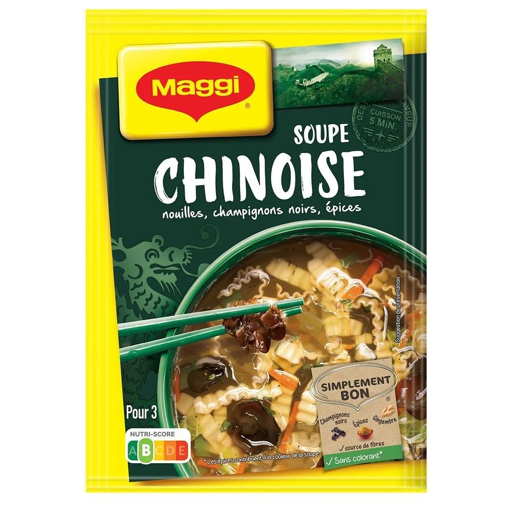 [해외] MAGGI 수프 누들 60g 4팩 블랙 머쉬룸 Dehydrated soup noodles, black mushrooms, MAGGI spices