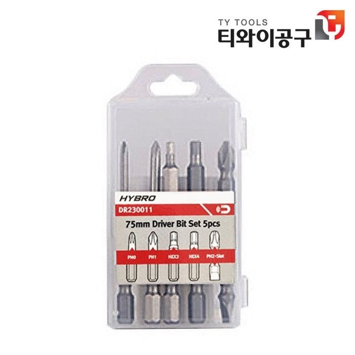 하이브로 드라이버 비트세트 5종 DR230011 HYBRO