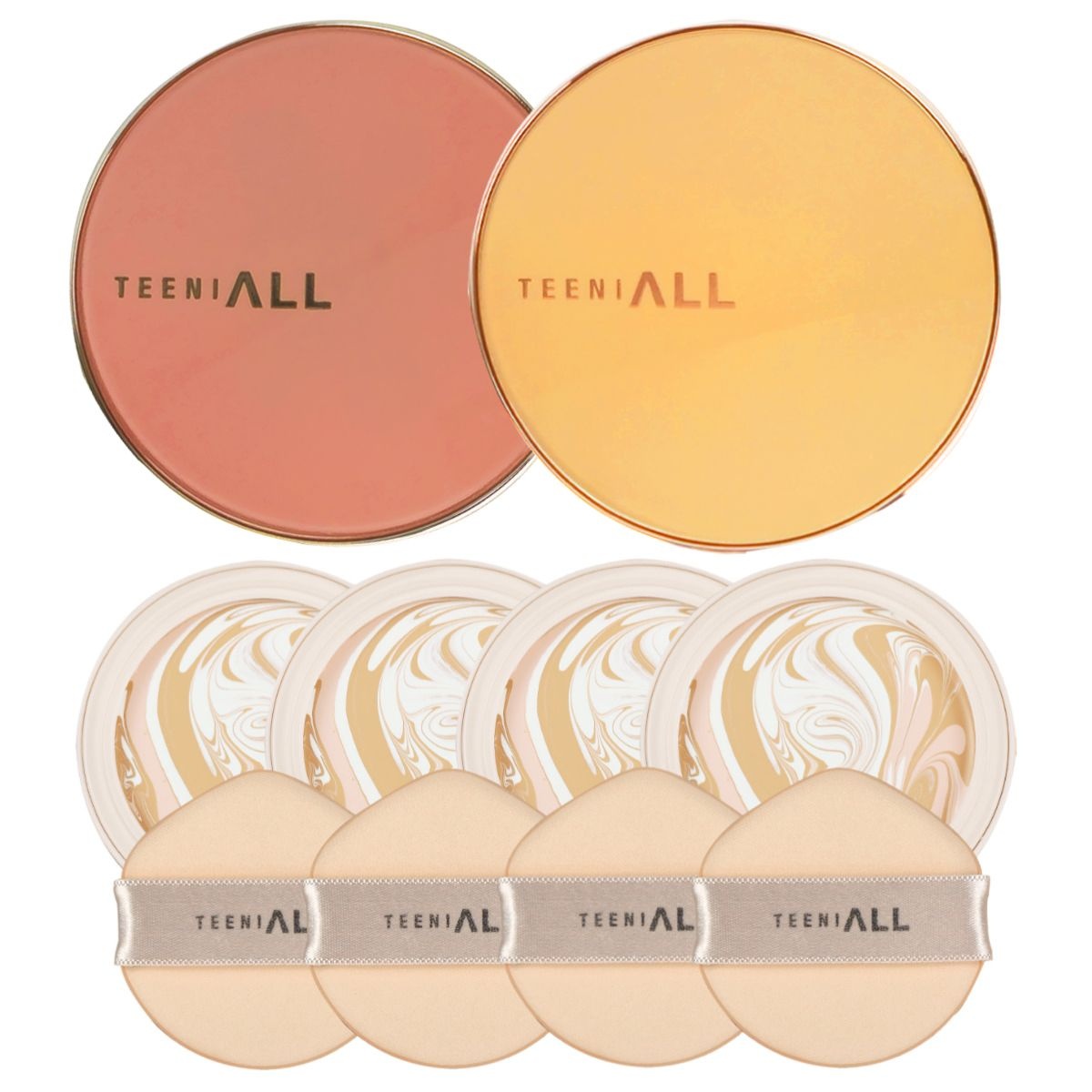 티니올 오리지널 크리미 팩트 본품 2개 + 리필 4개 세트 러브콜 에디션 (견미리팩트)