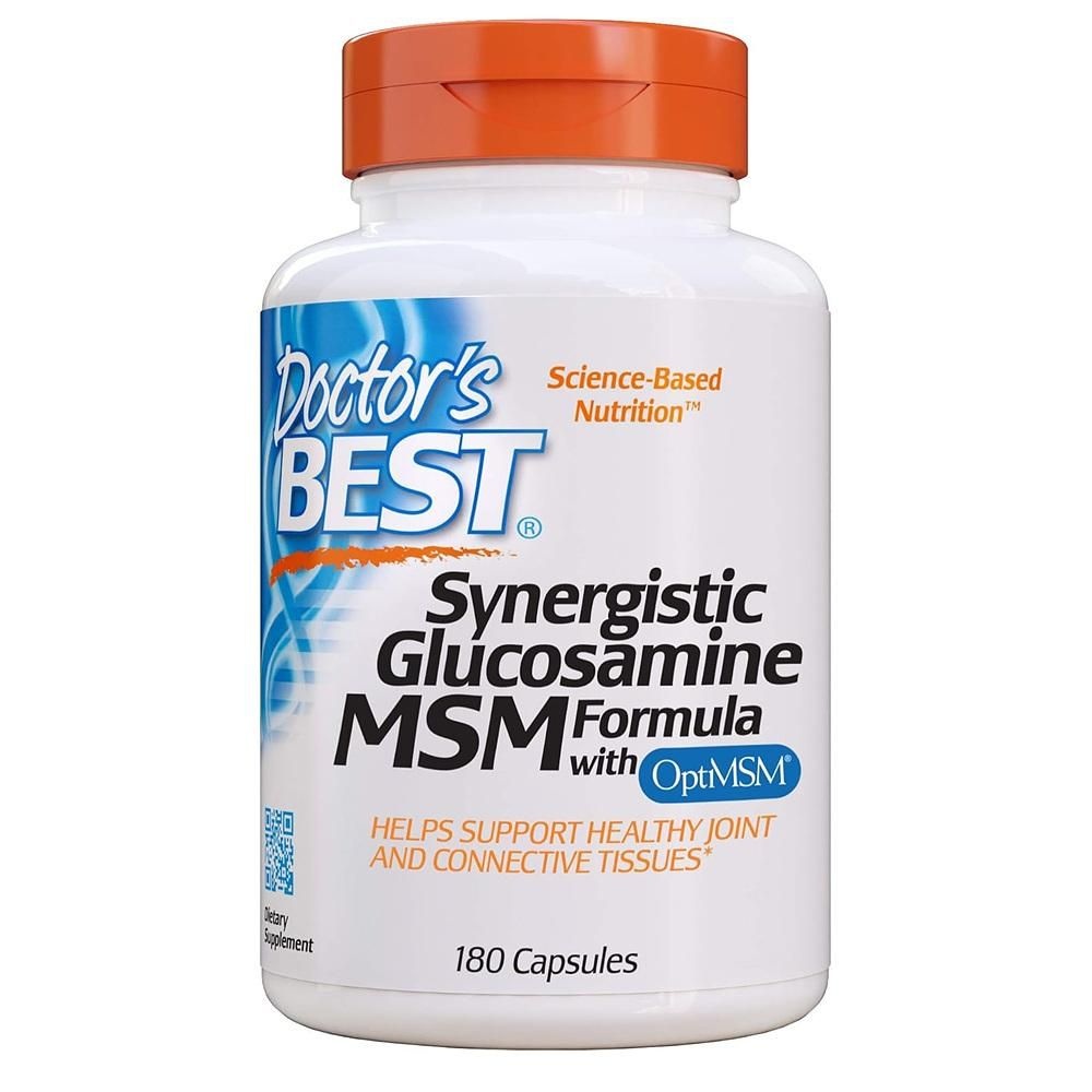 [해외] 닥터스 베스트 글루코사민 180정 1팩 Doctor's Best Synergistic Glucosamine MSM with OptiMSM, Non-GMO
