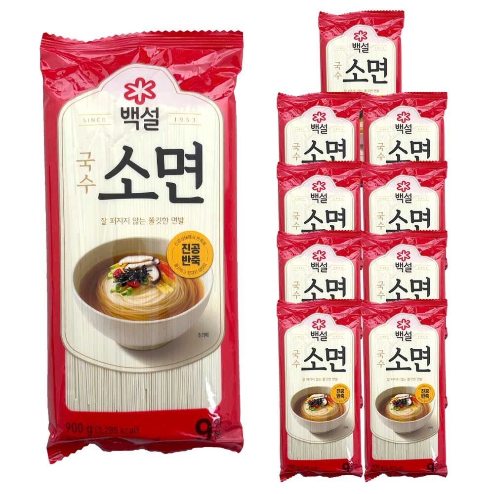 CJ 제일제당 백설 소면 900g x 10개
