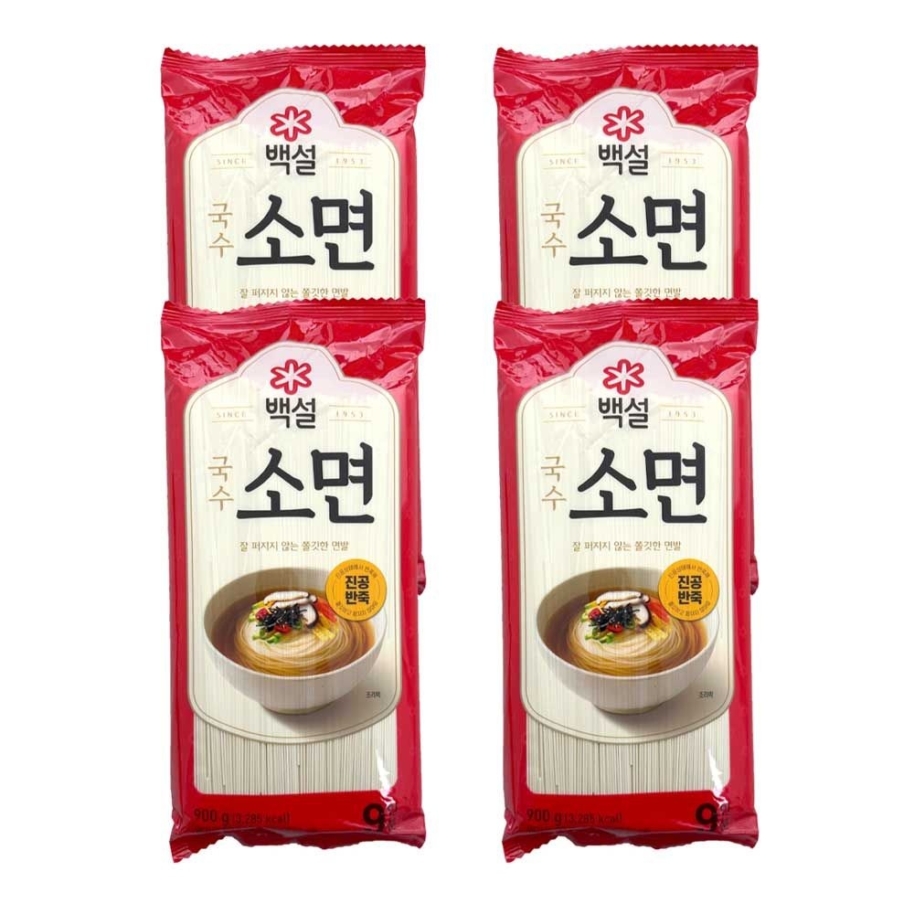 CJ 제일제당 백설 소면 900g x 4개