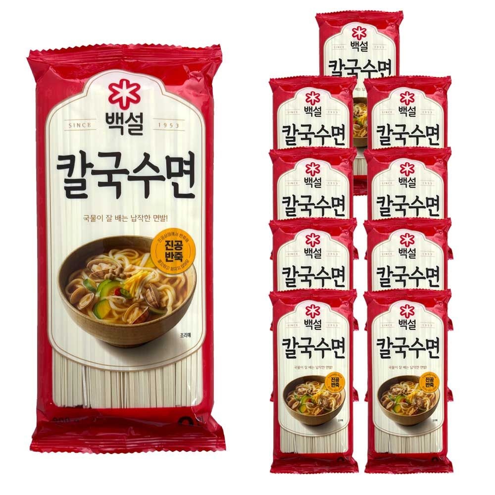 CJ 제일제당 백설 칼국수면 900g x 10개
