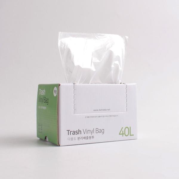 협력사 분리수거봉지 분리수거투명봉투 비닐봉투100l 뜯어쓰는분리수거롤백 투명비닐봉지 20L