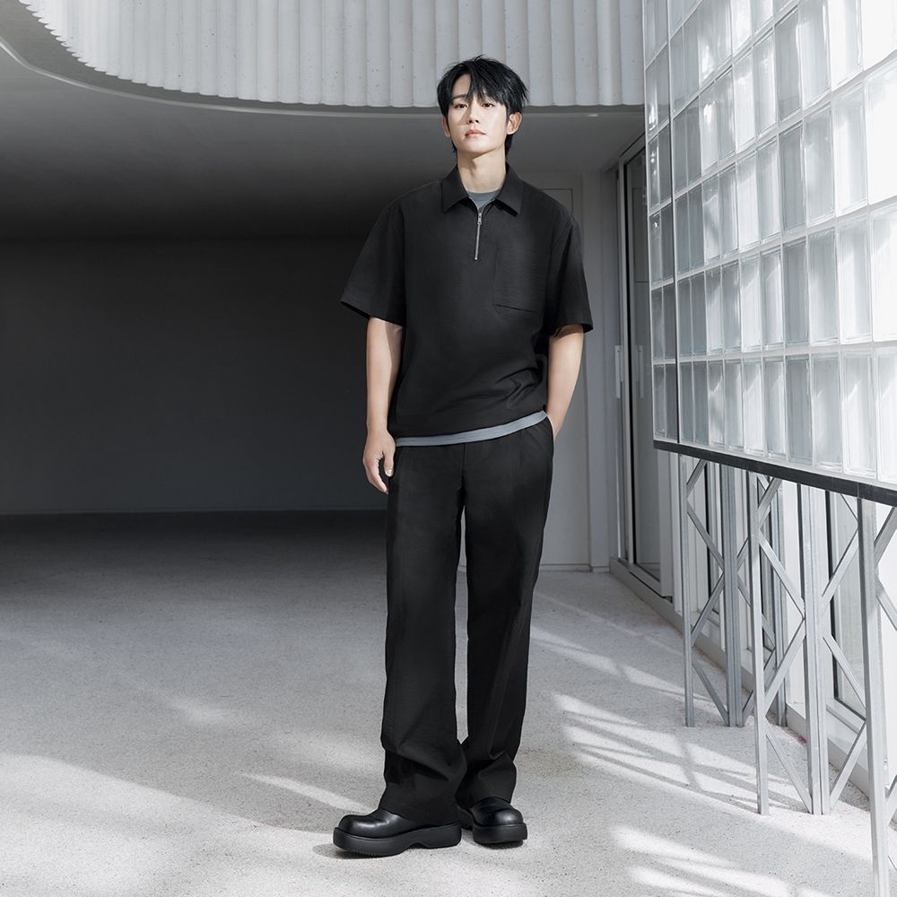 [COUTURE]세미와이드절개풀밴딩팬츠
