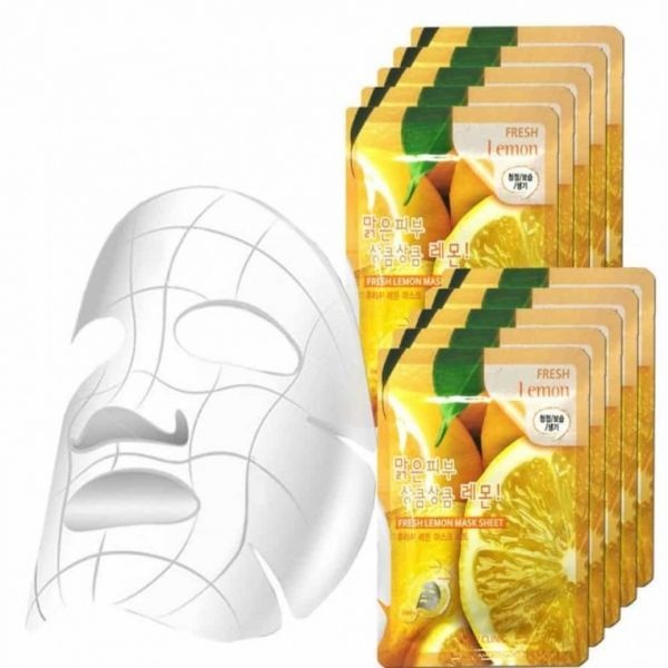 레몬 얼굴마스크팩 스킨팩 수분마스크 케어팩