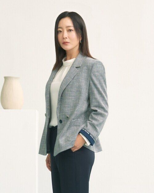 프렐린 잔체크 테일러드 숏자켓-R1KE241147B
