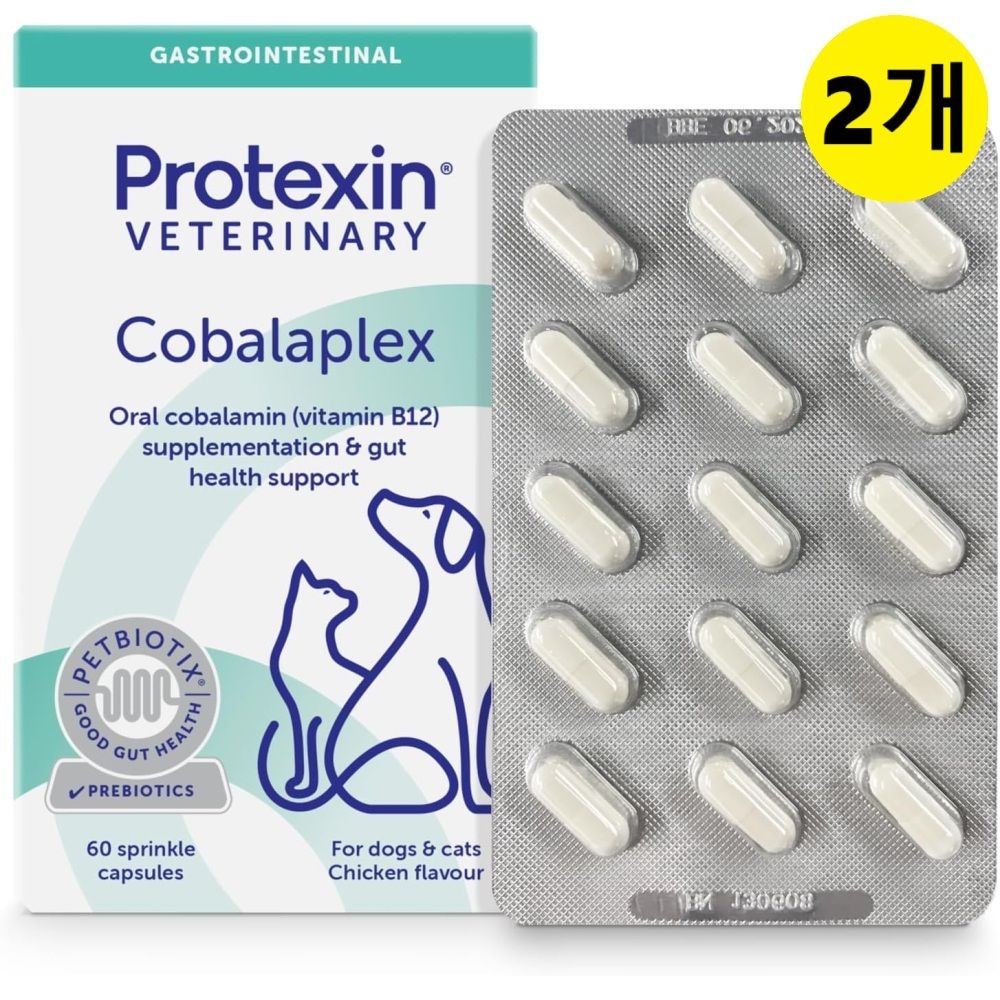 Protexin Veterinary Cobalaplex 프로텍신 코발라플렉스 60캡슐 2개 반려견 반려묘 강아지 고양이