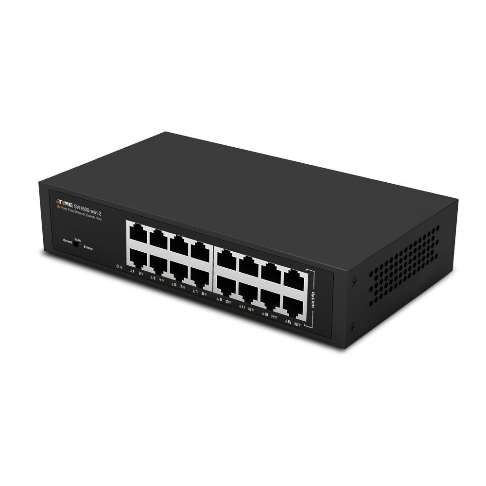 EFM네트웍스 아이피타임 1st IPTIME SW1600-MINI2 스위치 허브 16포트 미니 사이즈 100Mbps 랙 장착