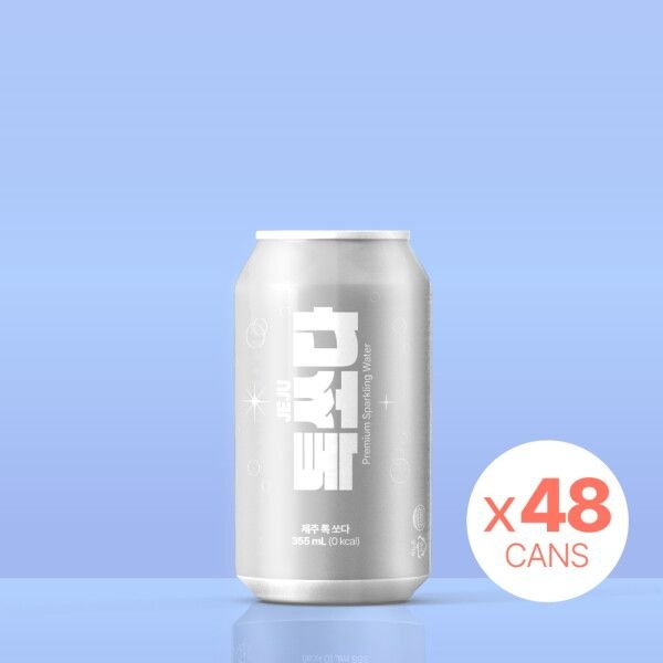 제주맥주 [제주맥주] [L](48캔) 프리미엄 제주 탄산수 제주톡쏘다 355mL