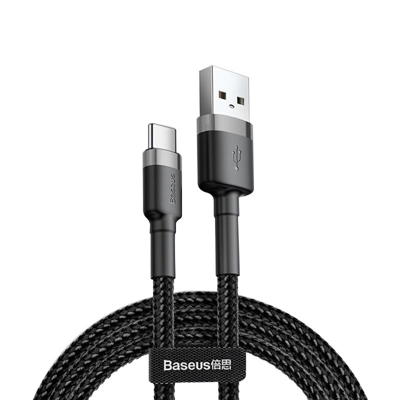 베이스어스 갤럭시 충전 선 USB A to C타입 고속충전케이블 데이터 전송 2m(CG1,C91) (그레이블랙(CG1))