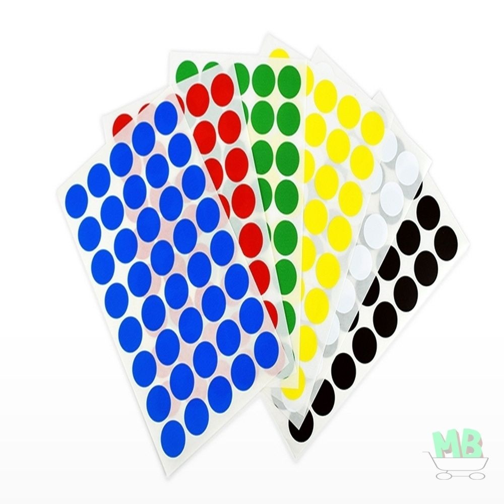 MBMARKET 마켓보스야 원형스티커 301 지름16MM(7매) 다꾸 다이어리용 칼라스티커