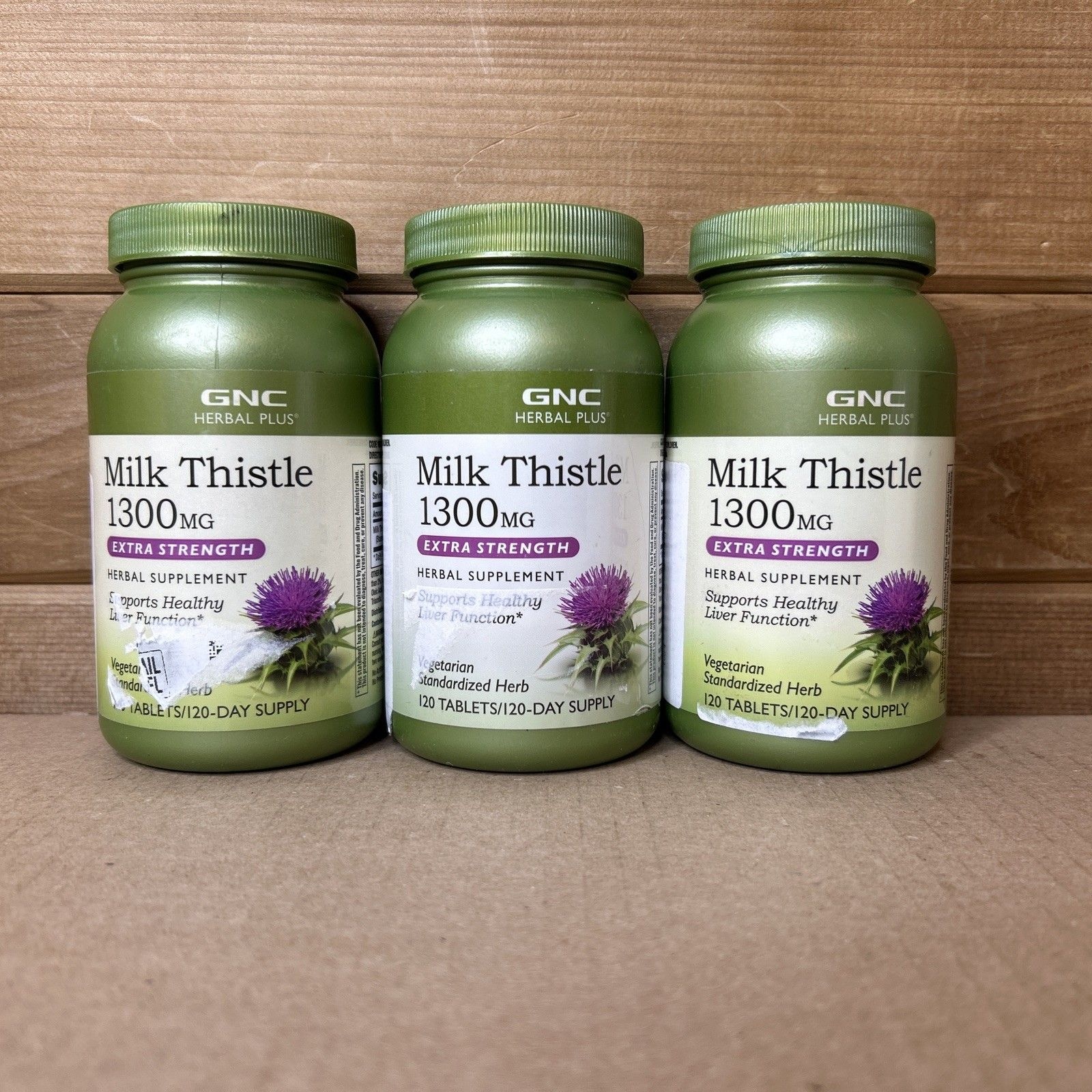 GNC 밀크씨슬 1300mg 120정 3병 133127