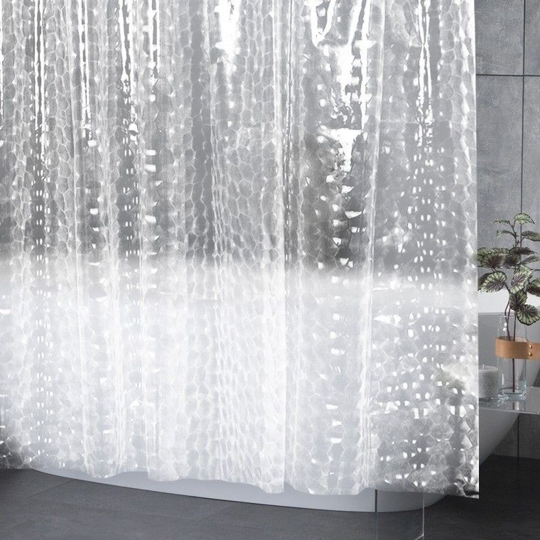 아카시아리빙 3D반투명워터큐브 욕조파티션 욕실샤워커튼 투명부스 곰팡이 방수