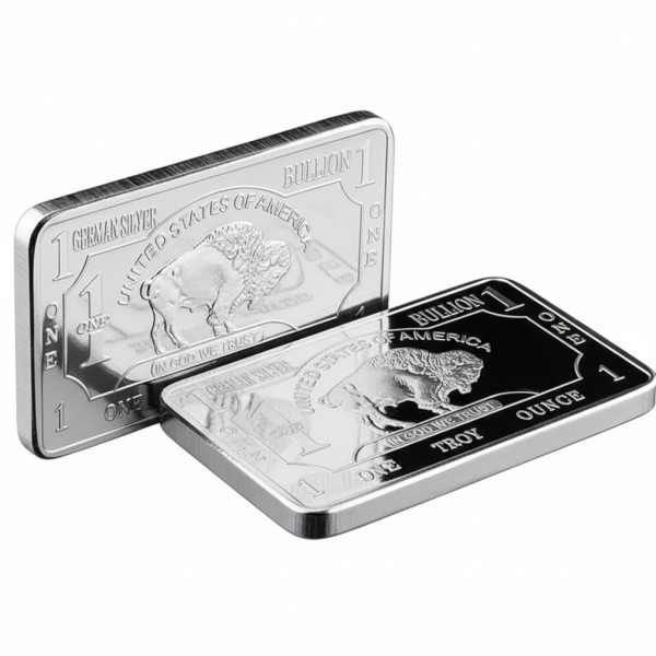 UnKnown 미국 주식 행운 실버바 버팔로 황소 월가 투자 상징 수집용 은화 실버 기념품