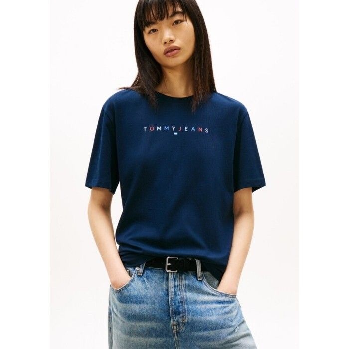 타미진스 [AK분당점] [타미진스] 여성 컬러 리니어 로고 티셔츠 T32G1TTO54TWT1C1G