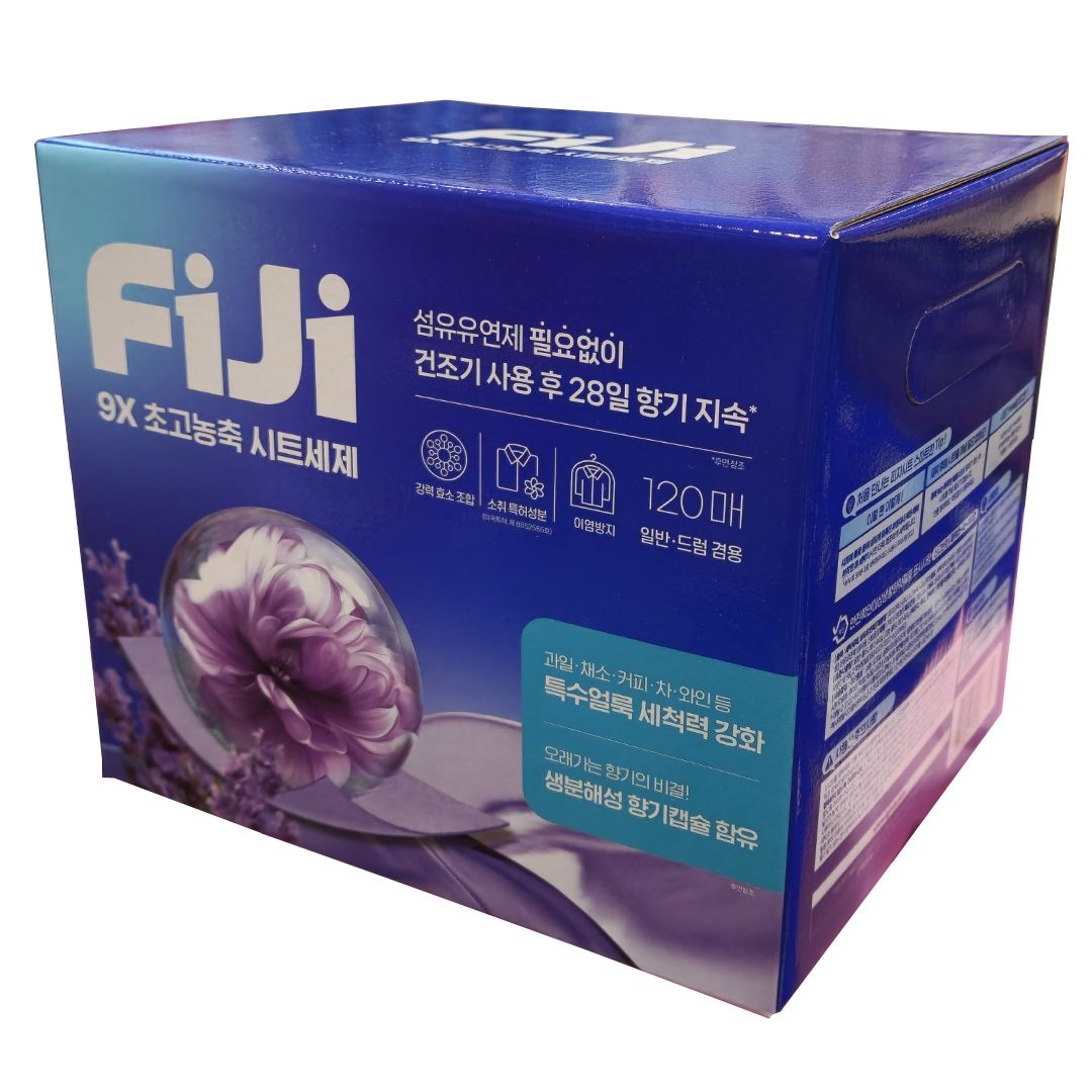 피지 FIJI 피지 9X 초고농축 종이형 시트세제 120매 코스트코