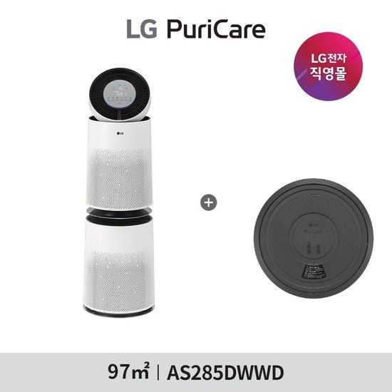 LG전자 LG 퓨리케어 AI 360  공기청정기 플러스 28형 AS285DWWD+무빙힐
