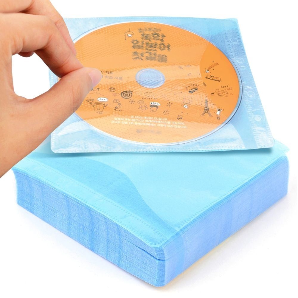 100p 부직포 cd 케이스 보관함 수납 cd보관함 cd케이스 부직포케이스