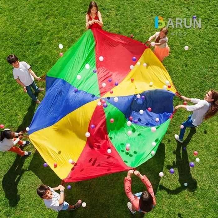 [패션플러스][주식회사 브이와이][JH4Q229Q_53DE]놀이교구 낙하산 놀이 / 유아체육교구 4m (31642484A)