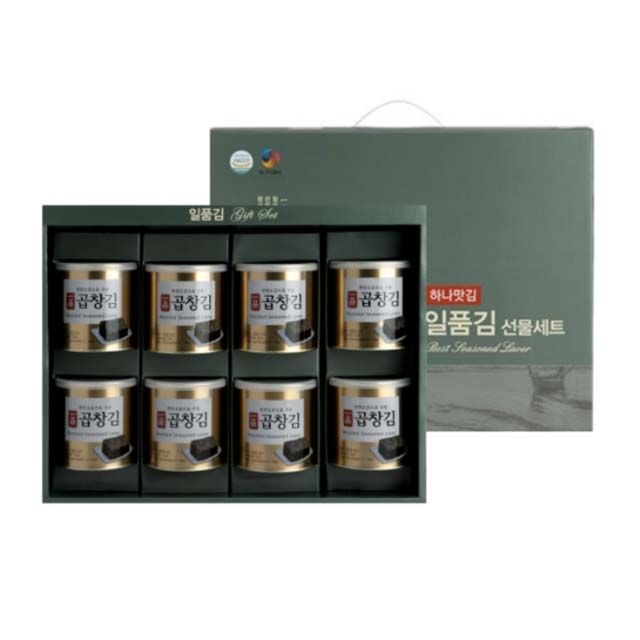 [하나맛김] 조미곱창김 캔김세트 30g x 8캔