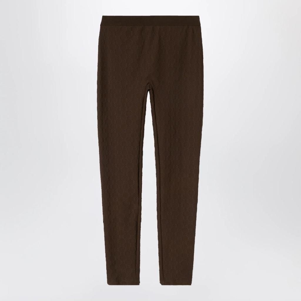 구찌 Brown GG jacquard jersey leggings 867530XUAO2/XM_GUC-2533_323-S Brown