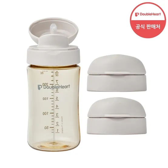 [더블하트] 모유실감 전용 드링킹 컵 헤드 2P