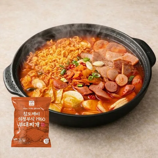 참도깨비 의정부식 1960 부대찌개 700g 4팩