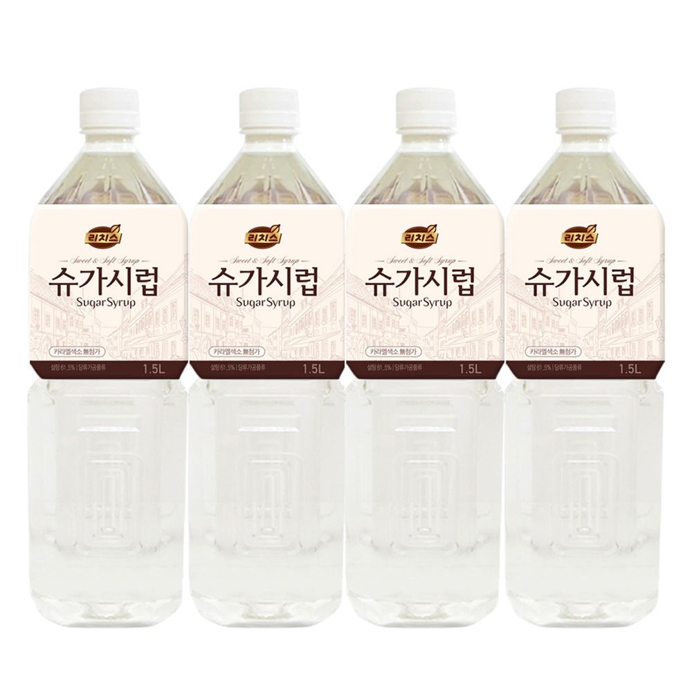 리치스 슈가시럽 1.5L X 4개