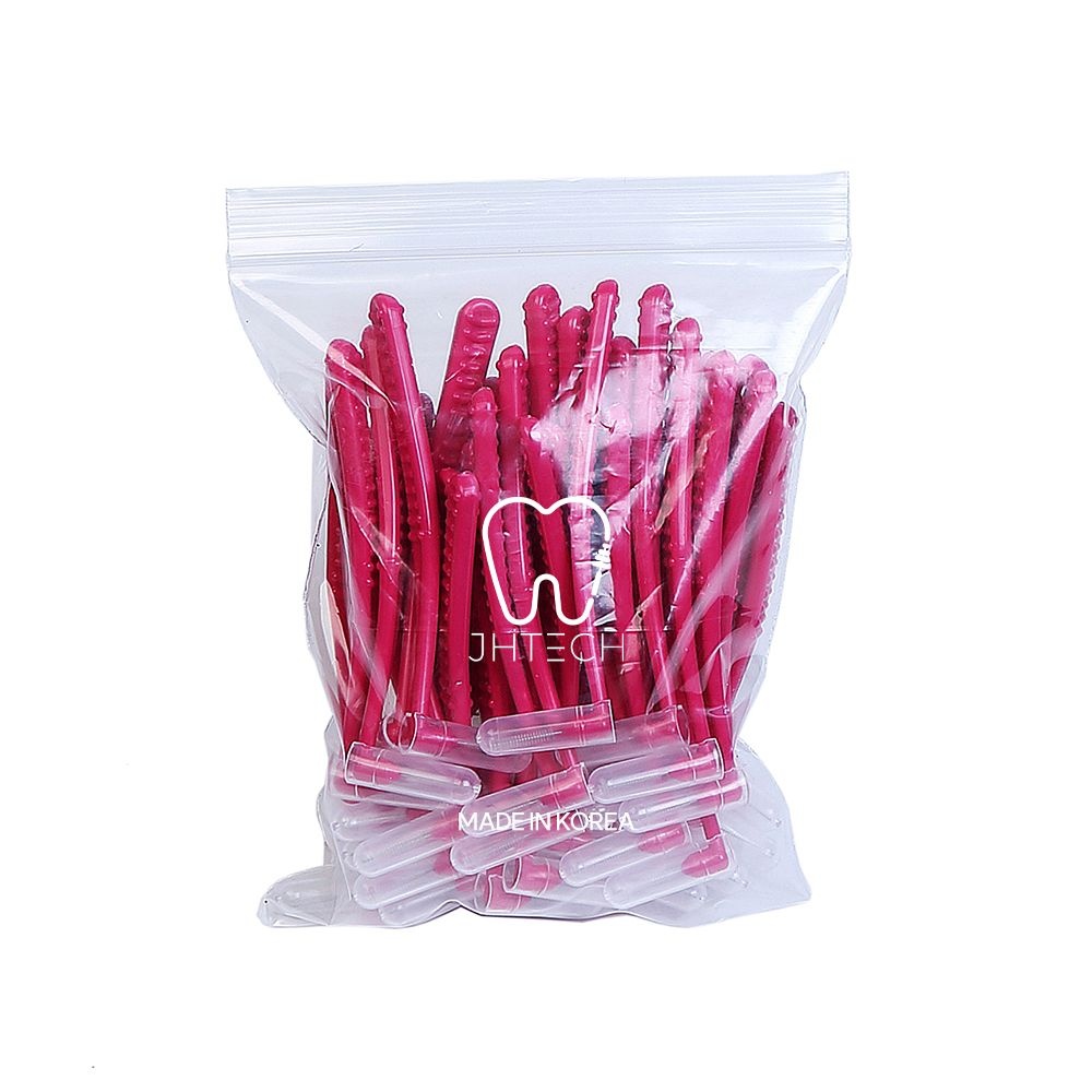 스마일브러쉬 상쾌한마무리 SSSS 칫솔 입 레드 L형 주현테크 치간 1개 50개