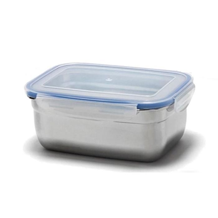 [패션플러스][주식회사 브이와이][JH0ON2P5_52C5]밀폐용기 스텐사각 찬통 찬기 4호 1L (31388412A)