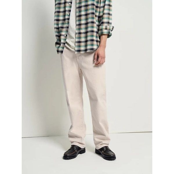 <매장정품> BEANPOLE 빈폴 26SS [BC6121C720] 컴포트핏 컬러 데님 팬츠 - 아이보리 1216500